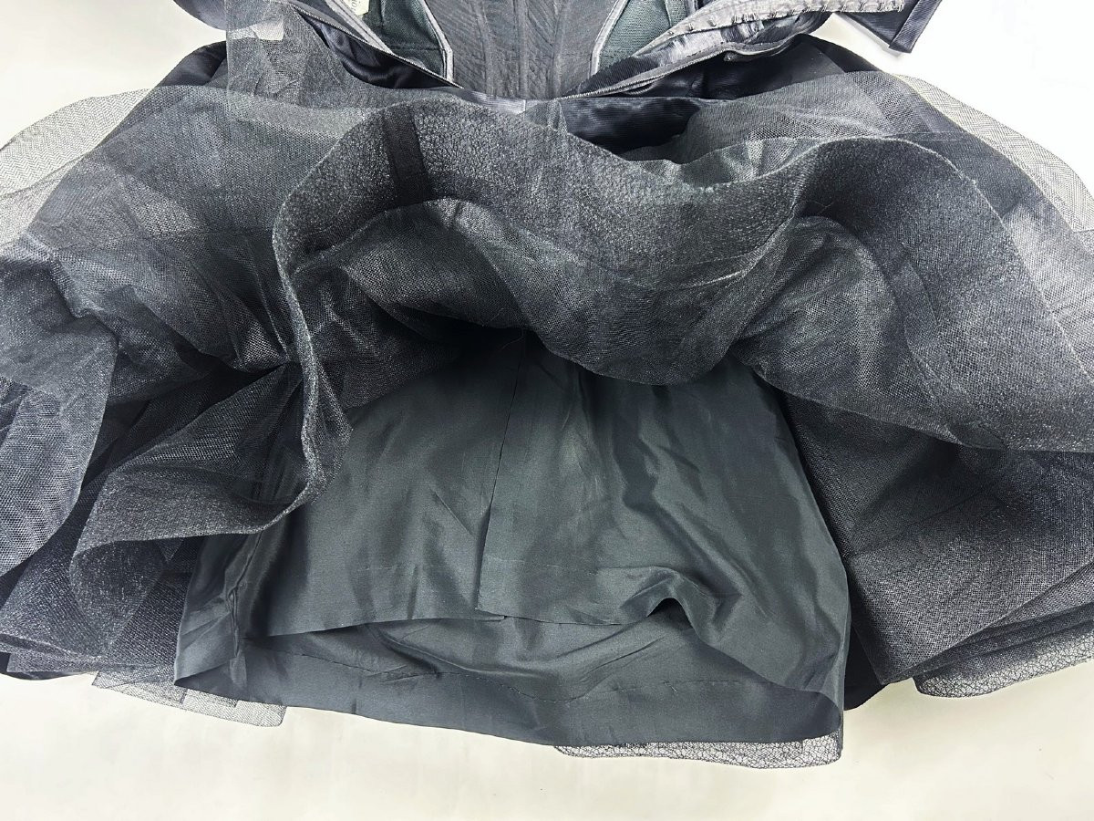 A Black Silk Cocktail Dress By Christian Dior Hc - Fuseau Line Autumn Winter 1957-1958-photo-7