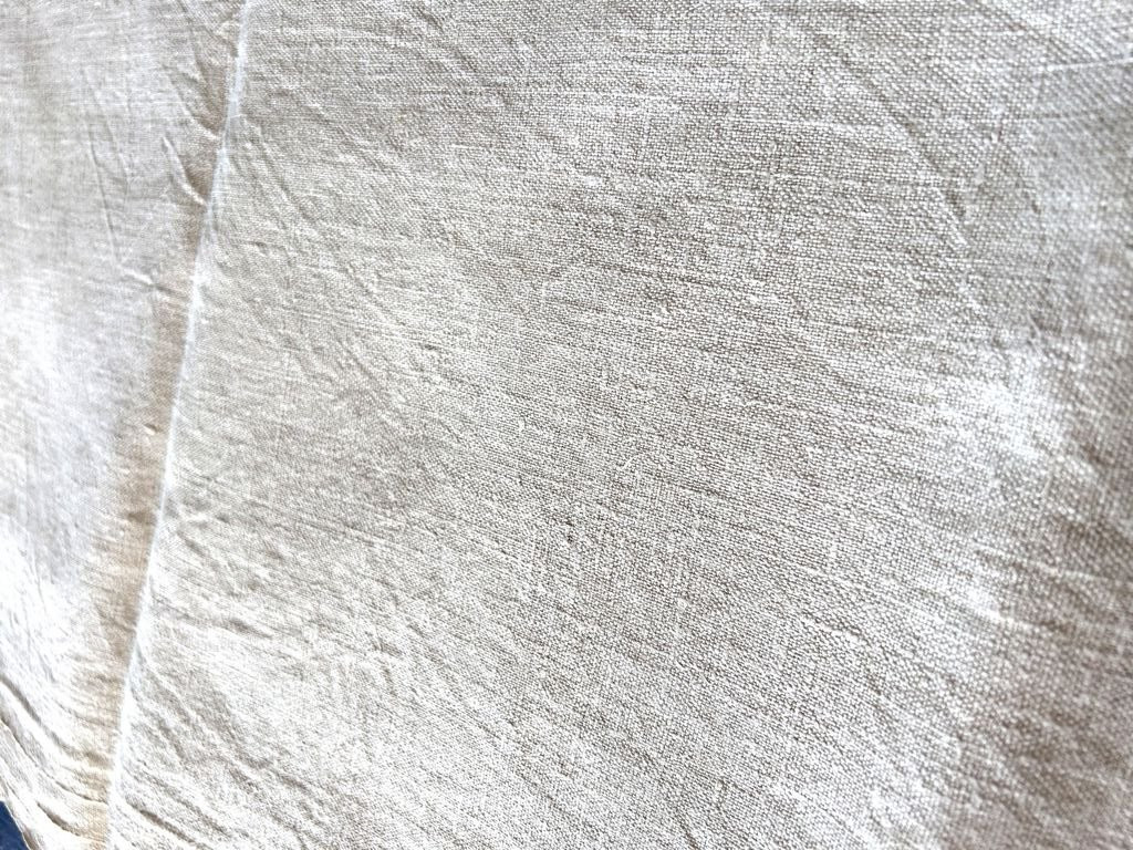 A Siamese Cloth Monogrammed Hm - French Countryside, 19th Century-photo-4