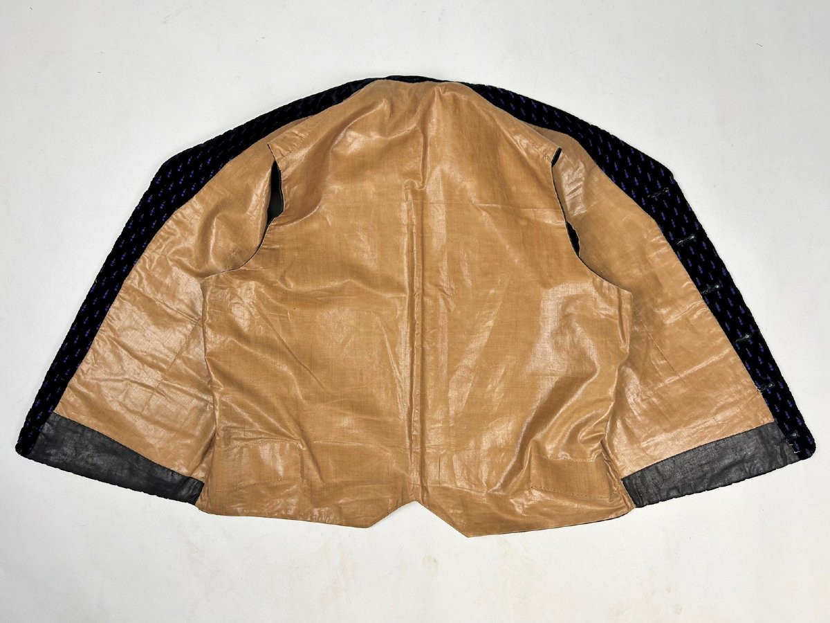 Miniature Brocaded Velvet Waistcoat Of An Elegant Man - France, Provence, Circa 1870-1890-photo-5