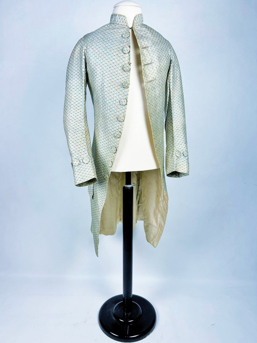 Gentleman's Suit In Silk Droguet - France Circa 1780-photo-3