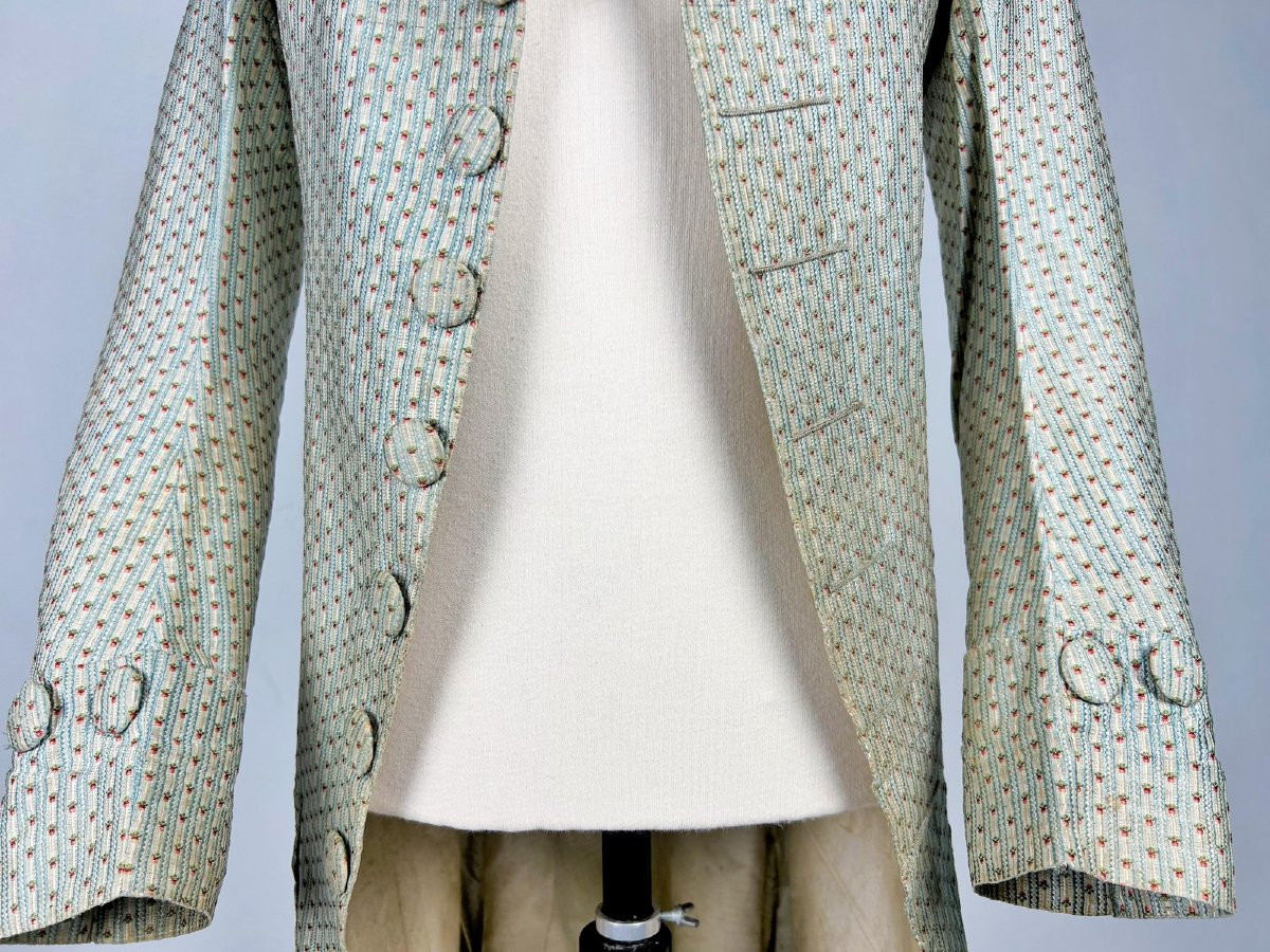 Gentleman's Suit In Silk Droguet - France Circa 1780-photo-1