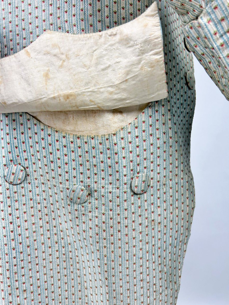 Gentleman's Suit In Silk Droguet - France Circa 1780-photo-3