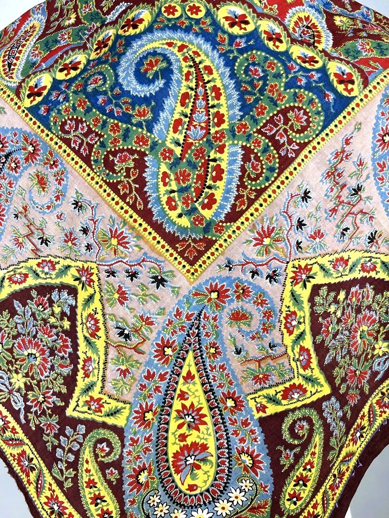 Printed Shawl/fichu (poster) - Alsace For Provence, Circa 1860-photo-3