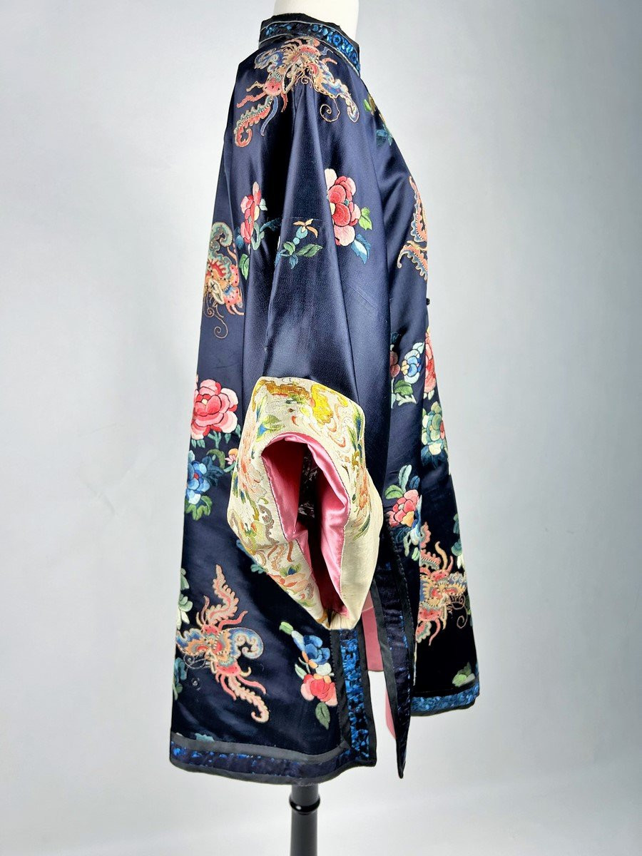 Women's Embroidered Silk Satin Jacket - China Circa 1910-1920-photo-2