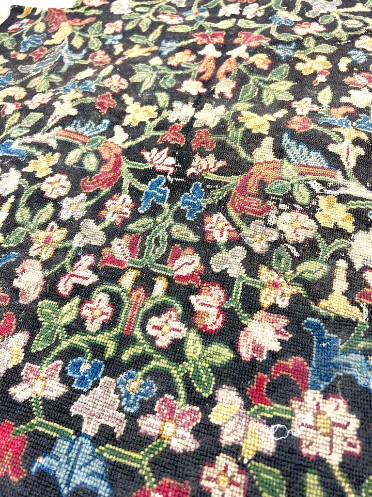 Garnitures de Fauteuil Louis XIV en tapisserie aux points - France deuxième moitié XVIIe siècle-photo-5