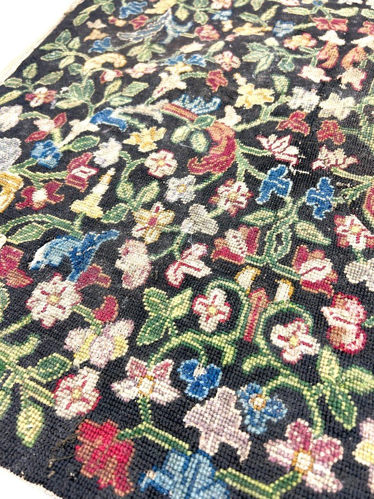 Garnitures de Fauteuil Louis XIV en tapisserie aux points - France deuxième moitié XVIIe siècle-photo-7