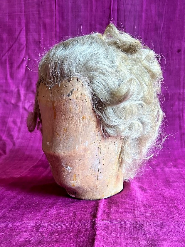 Grey Hair Wig Of The Queen And Her Wooden Bauble - France In The Louis XVI Style