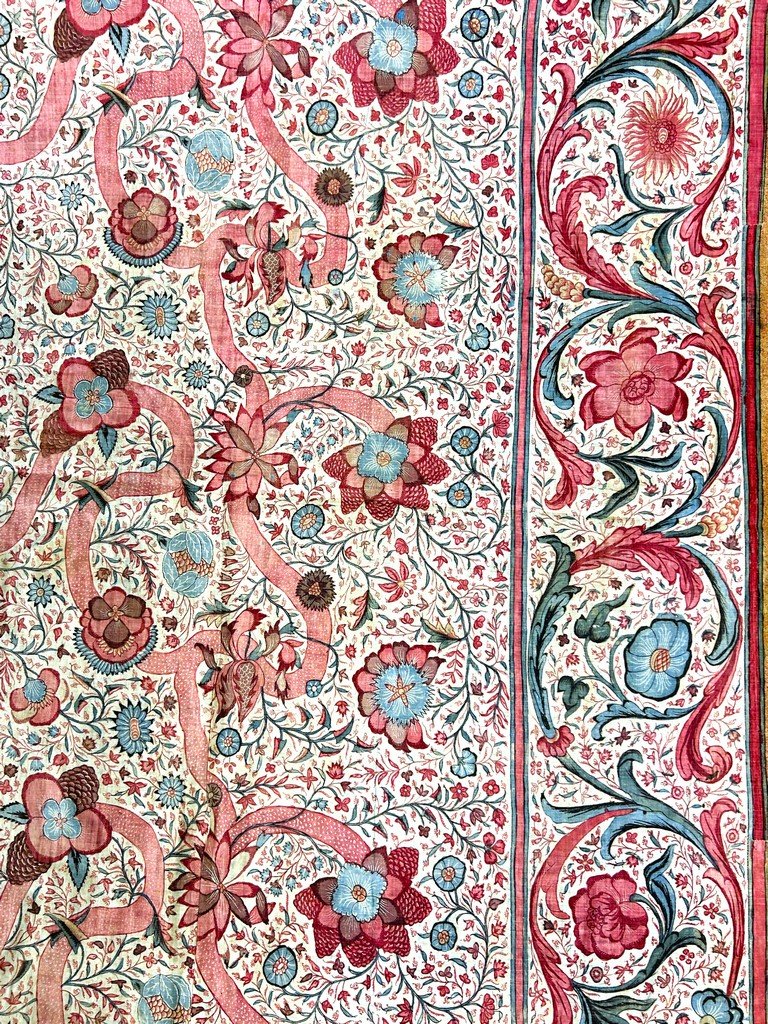 A Palampore Indian Chintz Hanging - Coromandel Coast For The East India Company, Circa 1750-photo-2