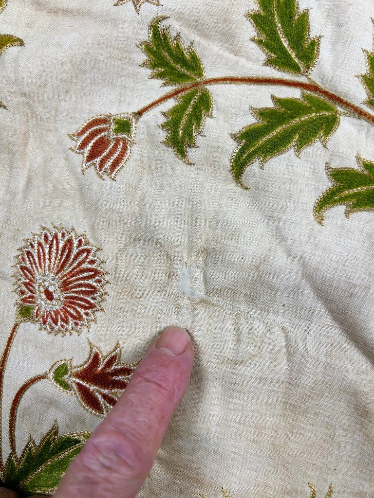 Tenture Moghole à l'arbre de vie - Indes Gujarat début XXe siècle-photo-7