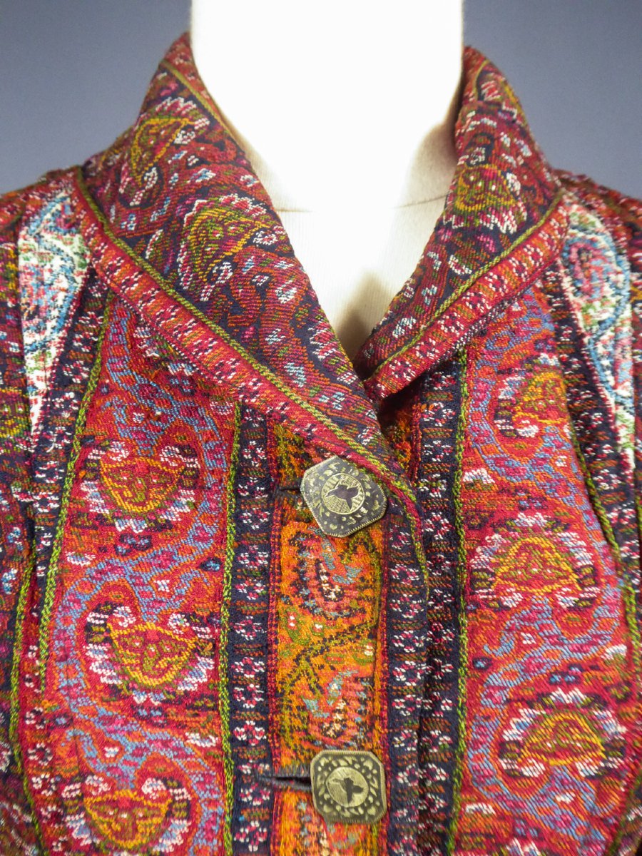 Bayadère Cashmere Coat - Ottoman Empire Circa 1900-photo-8