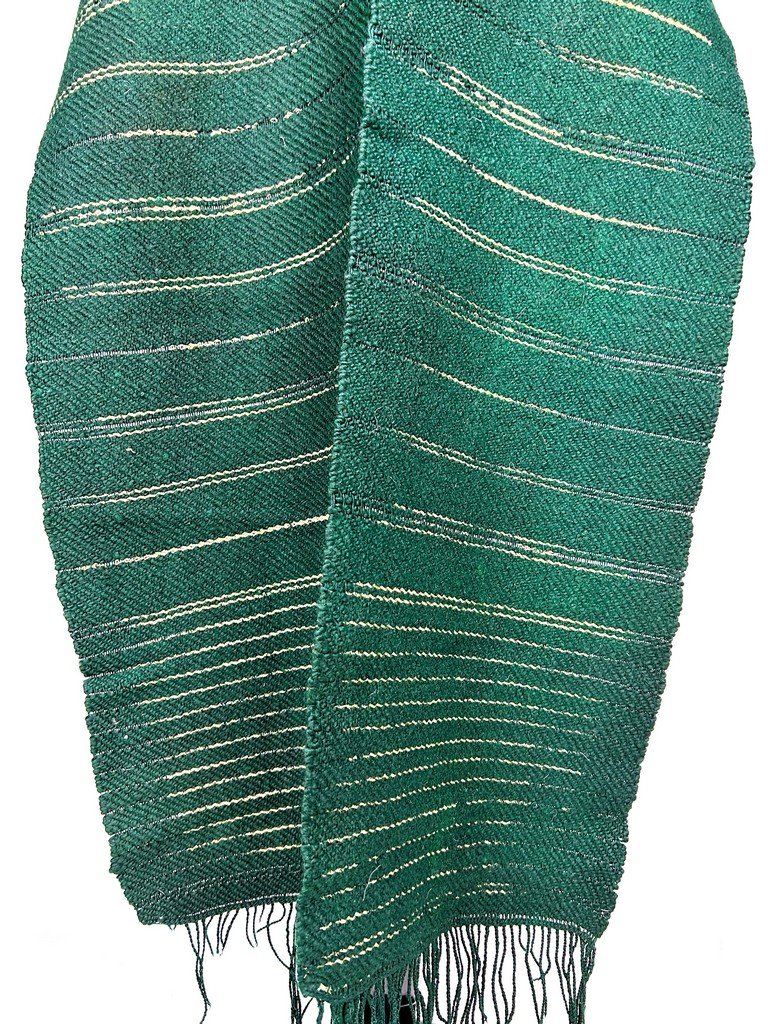 Long Berber Wool Scarf Or Belt Woven In Bras - Tunisia About 1960-photo-3