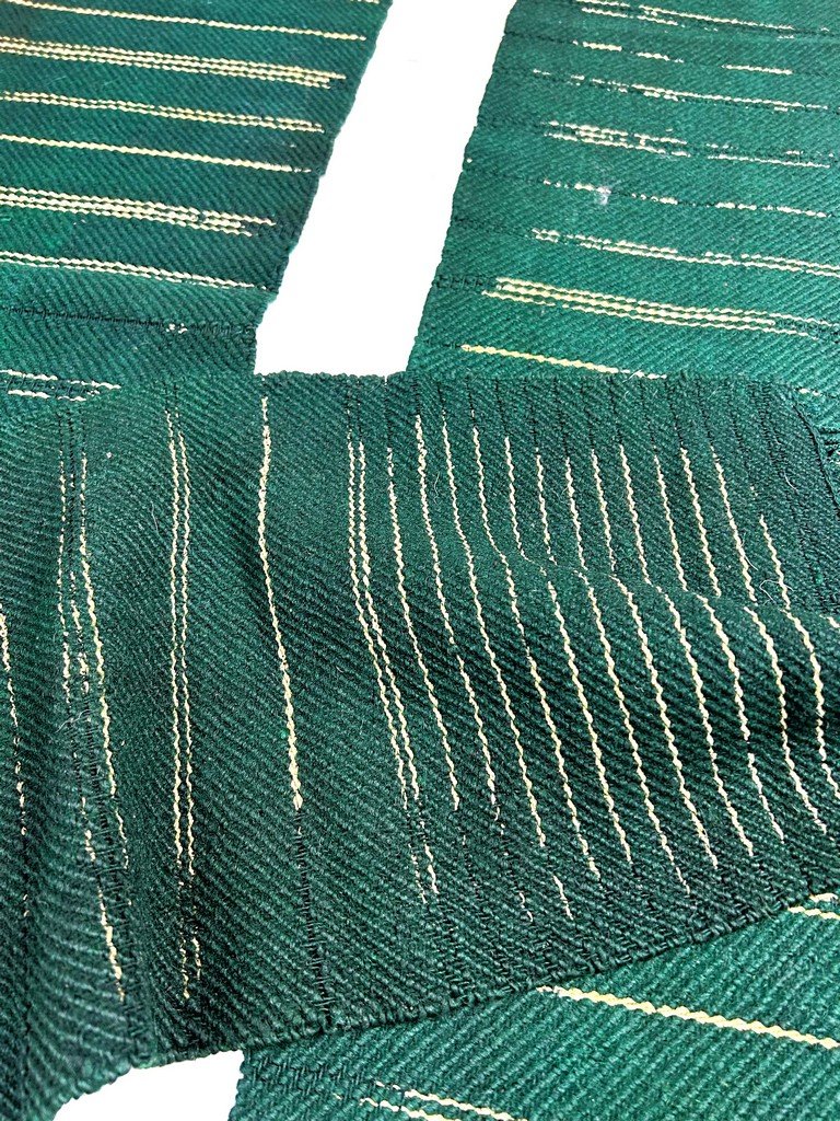 Long Berber Wool Scarf Or Belt Woven In Bras - Tunisia About 1960-photo-8