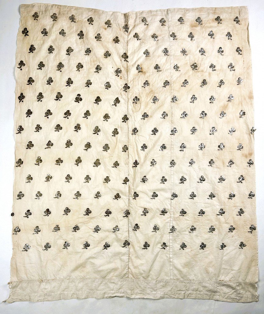 An Embroidery Of Silver Blades On Linen - Tunisia Or Algeria 18th 19th Century-photo-2