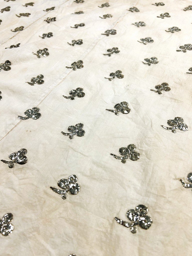 An Embroidery Of Silver Blades On Linen - Tunisia Or Algeria 18th 19th Century-photo-2
