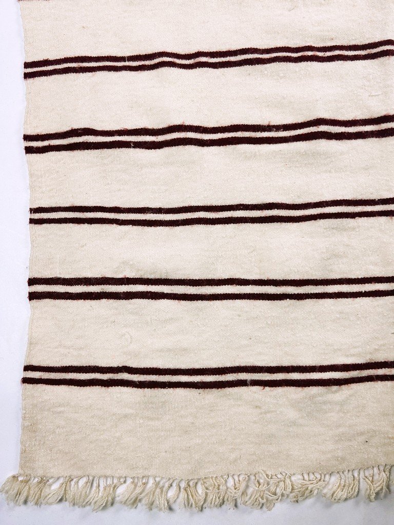 Berber Shawl Or Plaid In Arm-woven Sheep Wool - Southern Tunisia Circa 1970-80-photo-3
