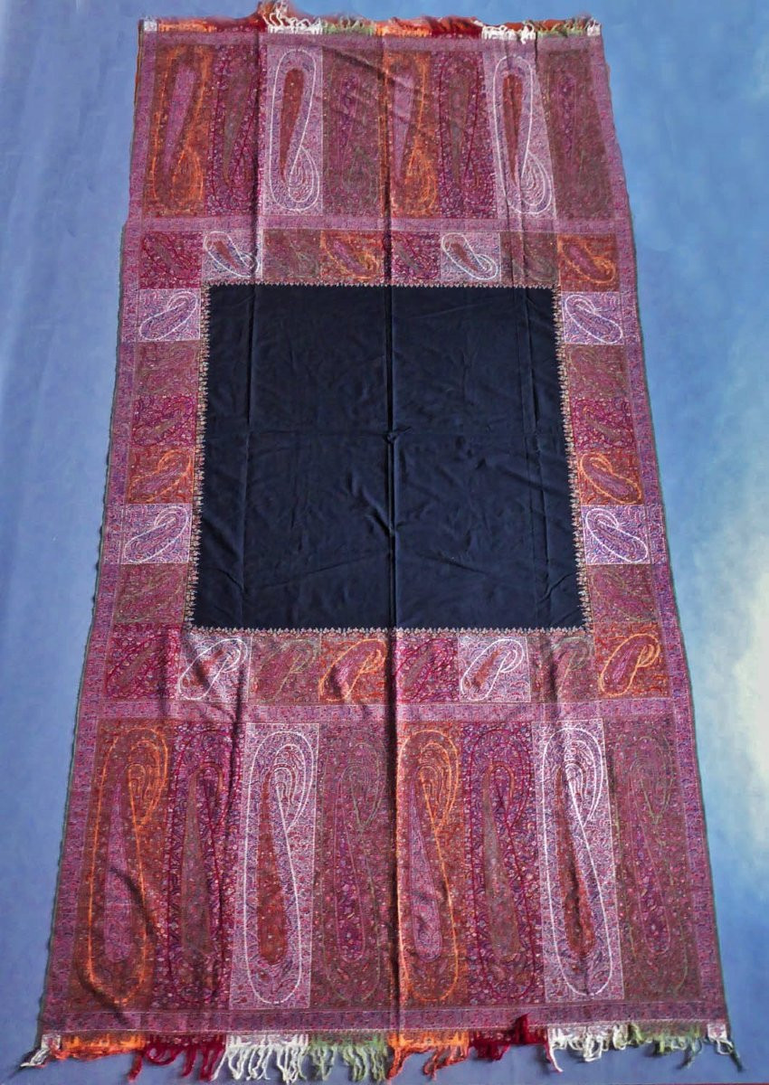 French Cashmere Shawl Circa 1835-photo-6