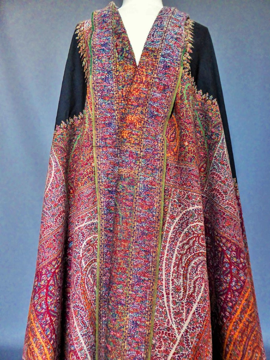 French Cashmere Shawl Circa 1835-photo-7