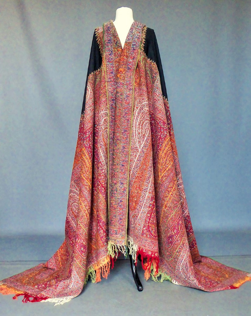 French Cashmere Shawl Circa 1835-photo-8