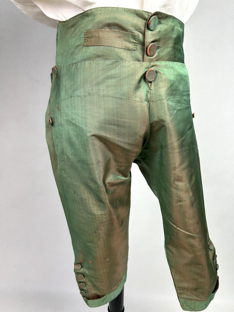 A Gentleman's Breeches In Changeable Silk - Provence Louis XVI Period Circa 1780-photo-2