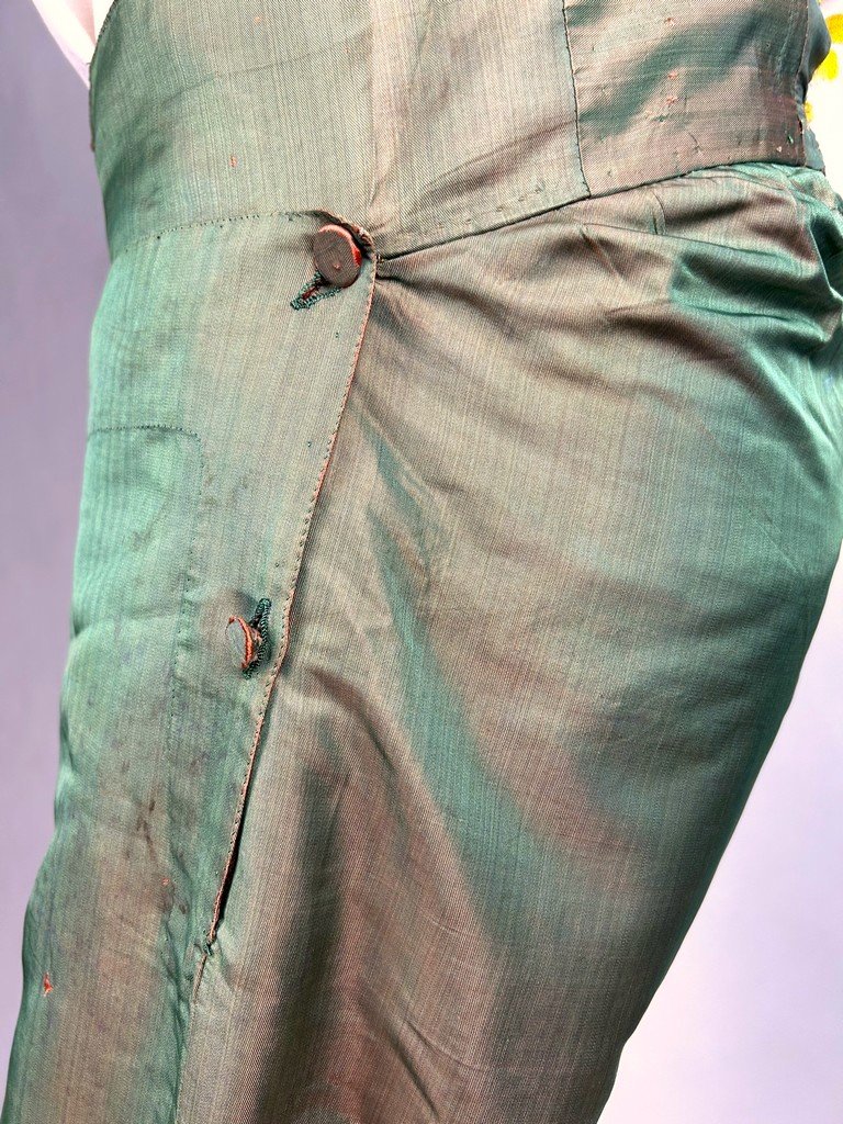 A Gentleman's Breeches In Changeable Silk - Provence Louis XVI Period Circa 1780-photo-3