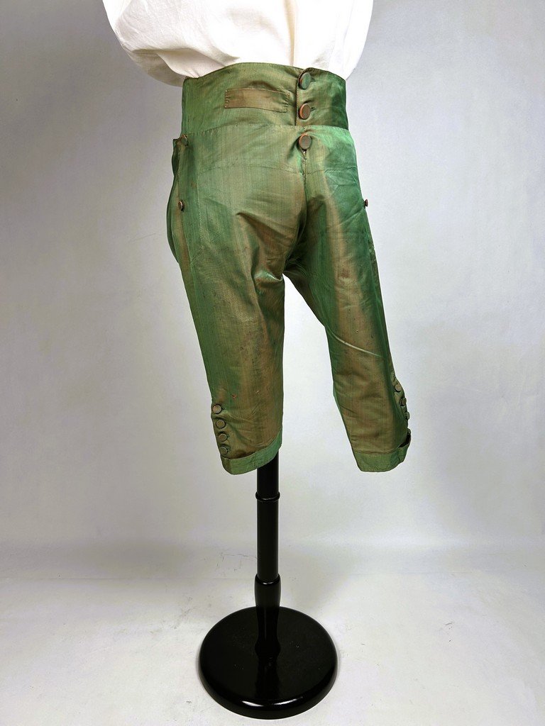 A Gentleman's Breeches In Changeable Silk - Provence Louis XVI Period Circa 1780-photo-4