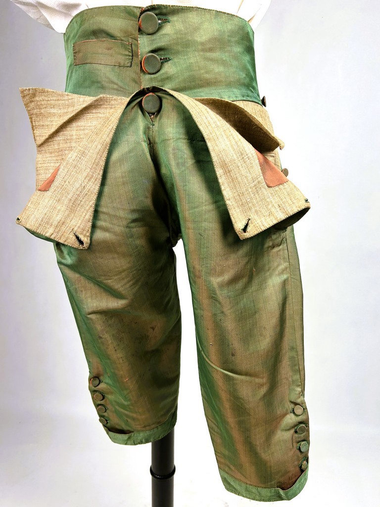 A Gentleman's Breeches In Changeable Silk - Provence Louis XVI Period Circa 1780