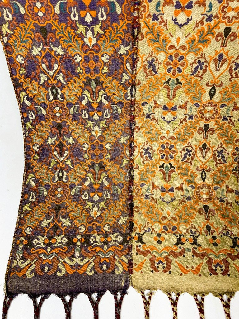 Rare Fez Belt Complete With Four Ikat Patterns - 19th Century Morocco-photo-4