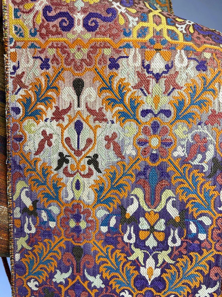 Rare Fez Belt Complete With Four Ikat Patterns - 19th Century Morocco-photo-6