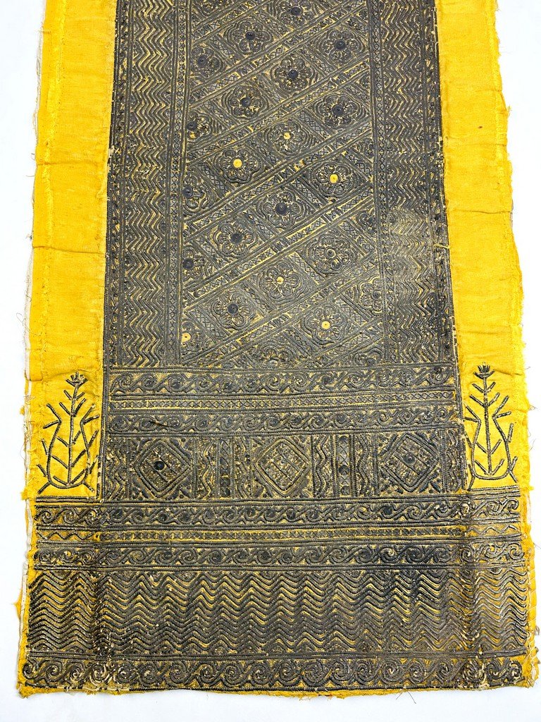 Embroidered Trim With Silver Blades, Sequins And Cannetilles - Ottoman Empire 19th Century-photo-1