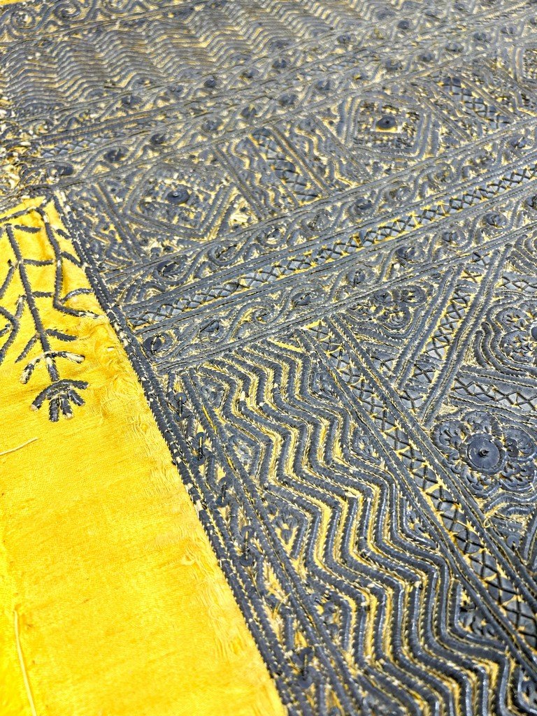 Embroidered Trim With Silver Blades, Sequins And Cannetilles - Ottoman Empire 19th Century-photo-4