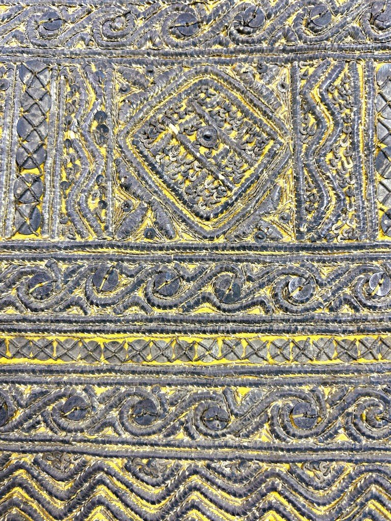 Embroidered Trim With Silver Blades, Sequins And Cannetilles - Ottoman Empire 19th Century-photo-6