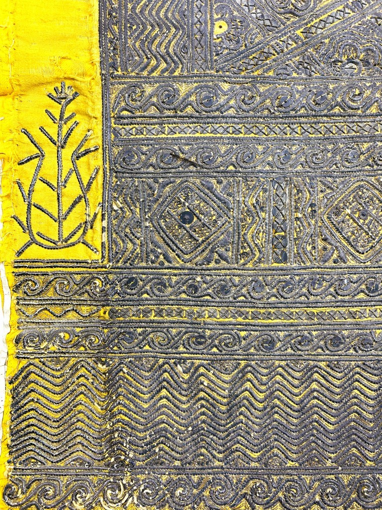 Embroidered Trim With Silver Blades, Sequins And Cannetilles - Ottoman Empire 19th Century