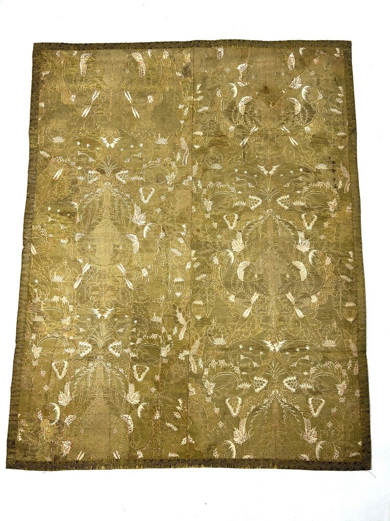 A Large Gold Brocade Panel - Louis XIV Period Circa 1700-photo-3