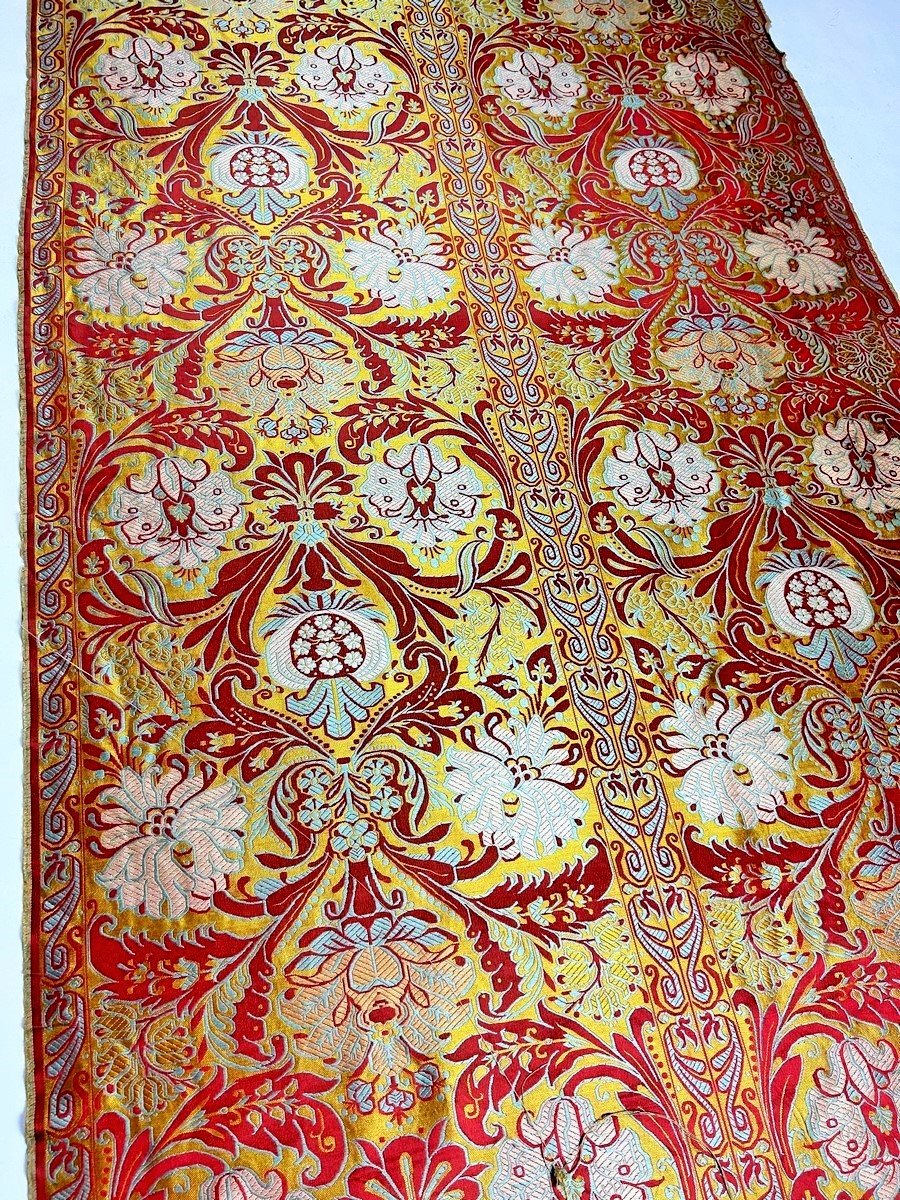 Brocatelle style Louis XIV en grand métrage - Manufacture Prelle Lyon XXe siècle-photo-4