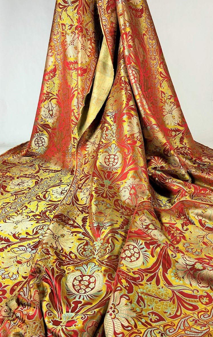 Brocatelle style Louis XIV en grand métrage - Manufacture Prelle Lyon XXe siècle-photo-6