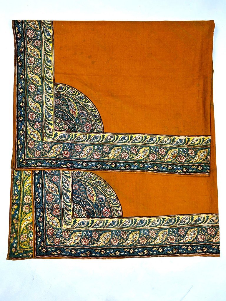 Fichu In Indienne Printed With Quarter Moons - Provence Circa 1820-photo-6