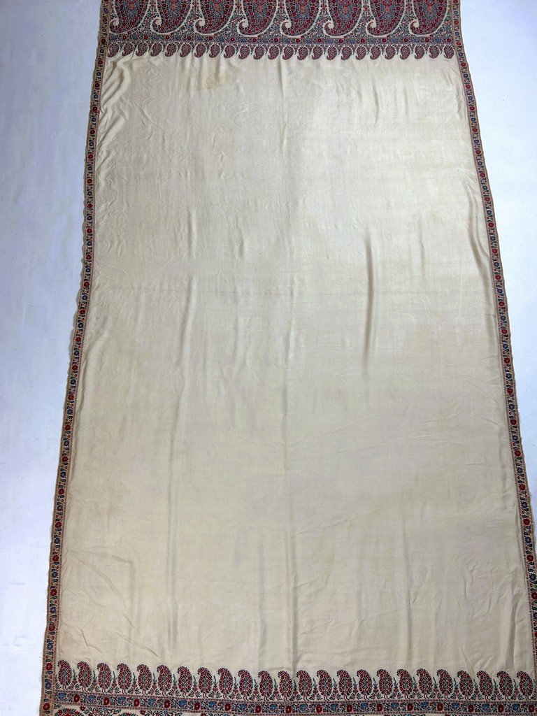 Paisley Cashmere Shawl, Empire Or Regency Style - Scotland Circa 1800-1825-photo-2