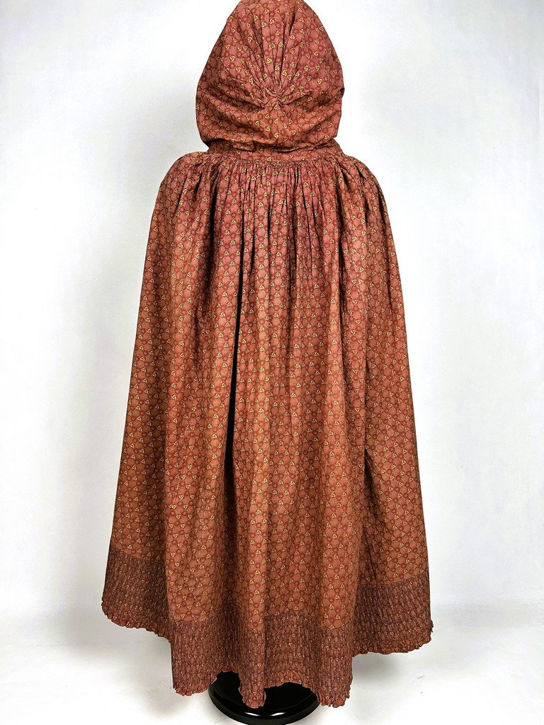 Hooded Cape In Indian Style Or Polish-style Wrap - Provence, Circa 1800–1820-photo-5
