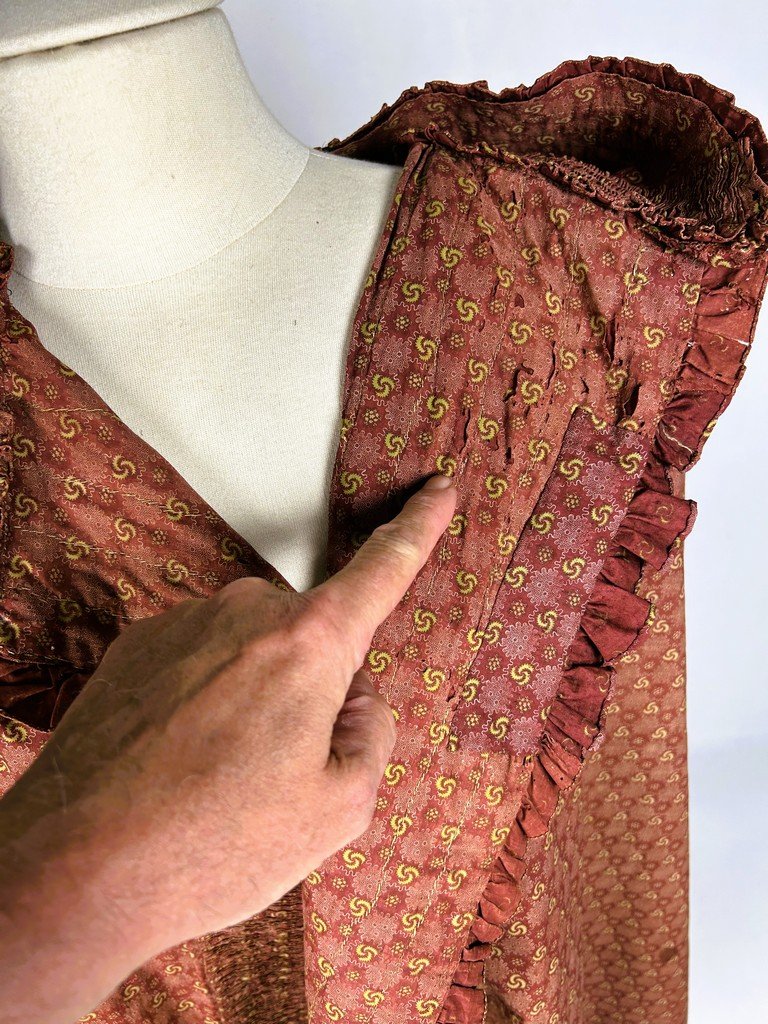 Hooded Cape In Indian Style Or Polish-style Wrap - Provence, Circa 1800–1820-photo-6
