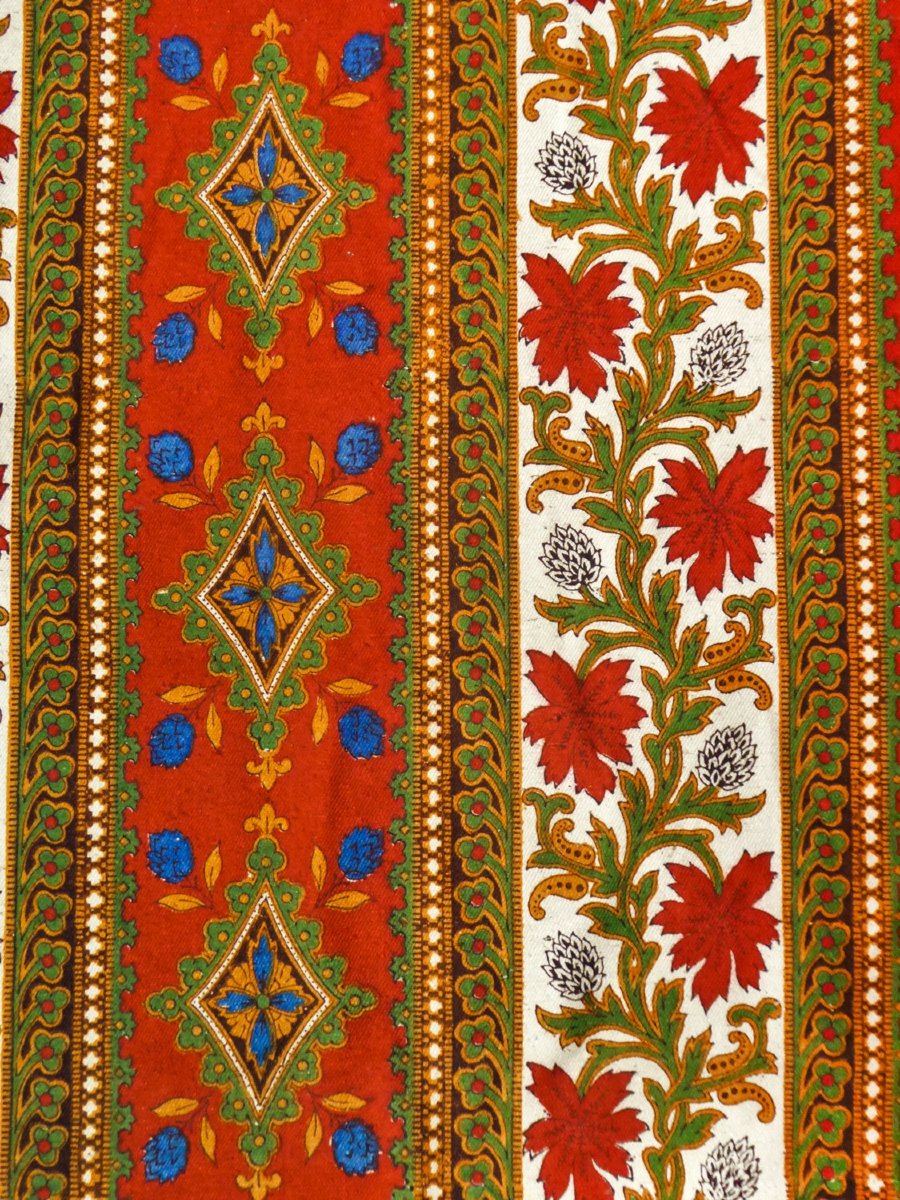 Printed Bourette De Soie Curtain – Napoleon III Period-photo-2