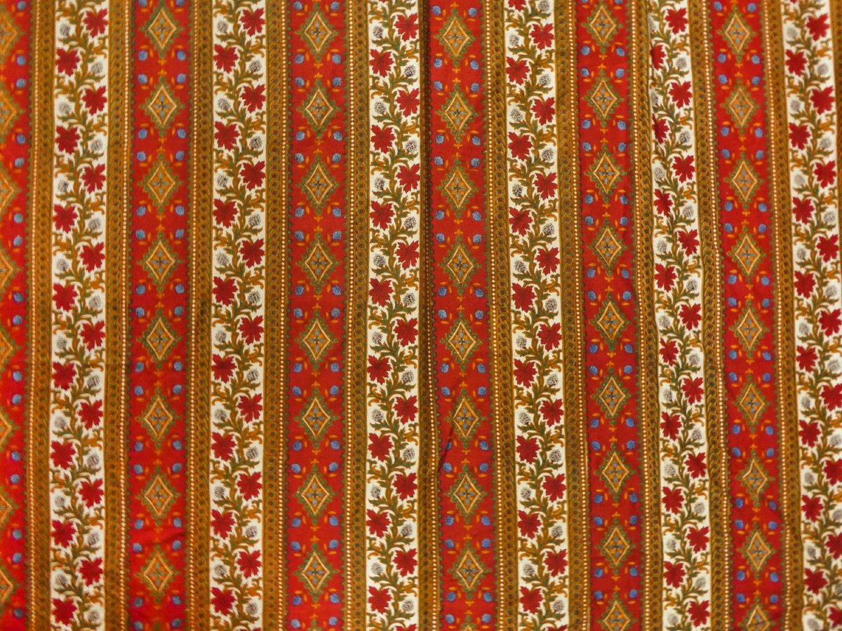 Printed Bourette De Soie Curtain – Napoleon III Period-photo-6