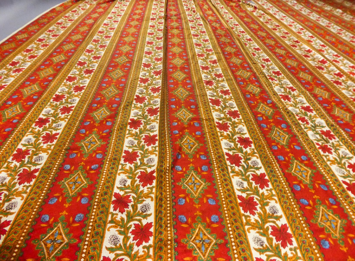 Printed Bourette De Soie Curtain – Napoleon III Period-photo-7