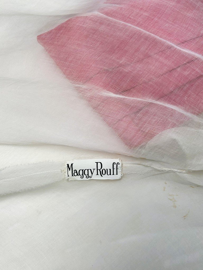 Ceremonial Cape With Pagoda Sleeves By Maggy Rouff - Paris, Circa 1950-photo-3