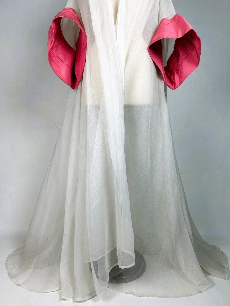 Ceremonial Cape With Pagoda Sleeves By Maggy Rouff - Paris, Circa 1950-photo-1