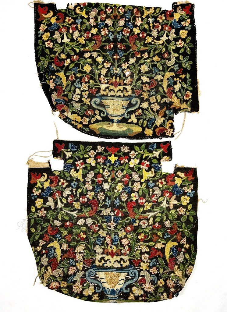 Louis XIV Armchair Upholstery With Stitched Patterns - France, Second Half Of The 17th Century-photo-2