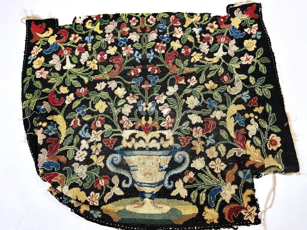 Louis XIV Armchair Upholstery With Stitched Patterns - France, Second Half Of The 17th Century-photo-3