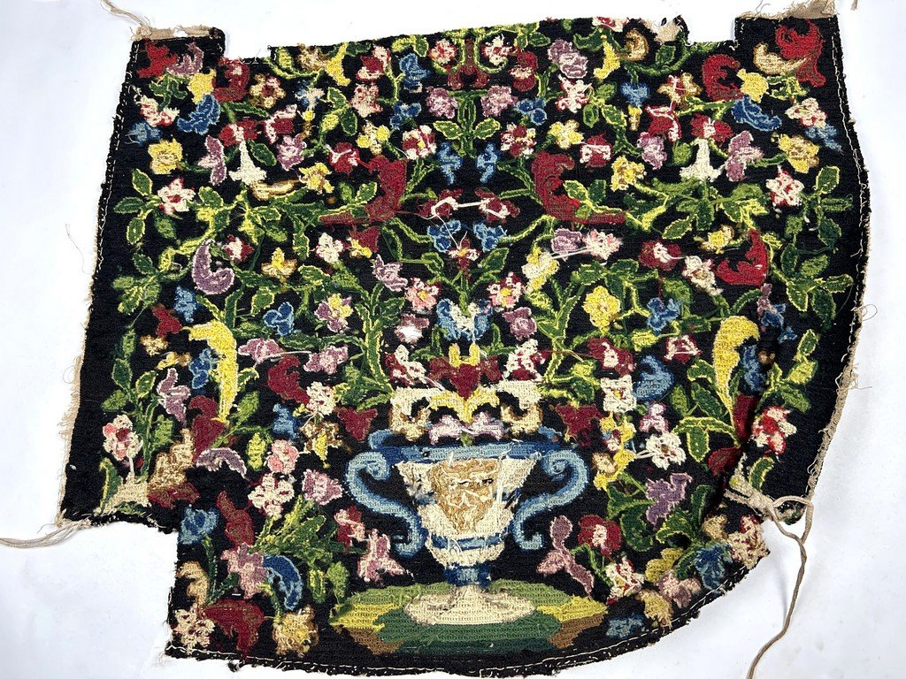 Louis XIV Armchair Upholstery With Stitched Patterns - France, Second Half Of The 17th Century-photo-6