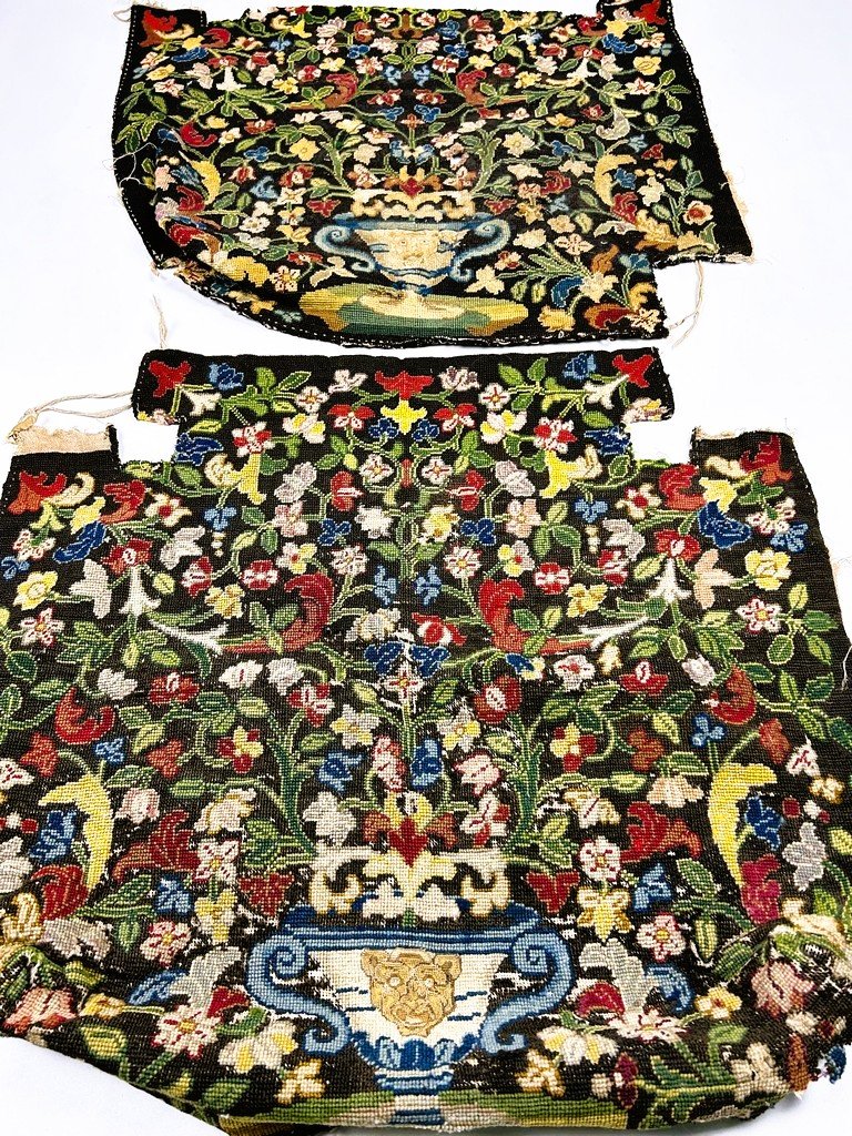 Louis XIV Armchair Upholstery With Stitched Patterns - France, Second Half Of The 17th Century