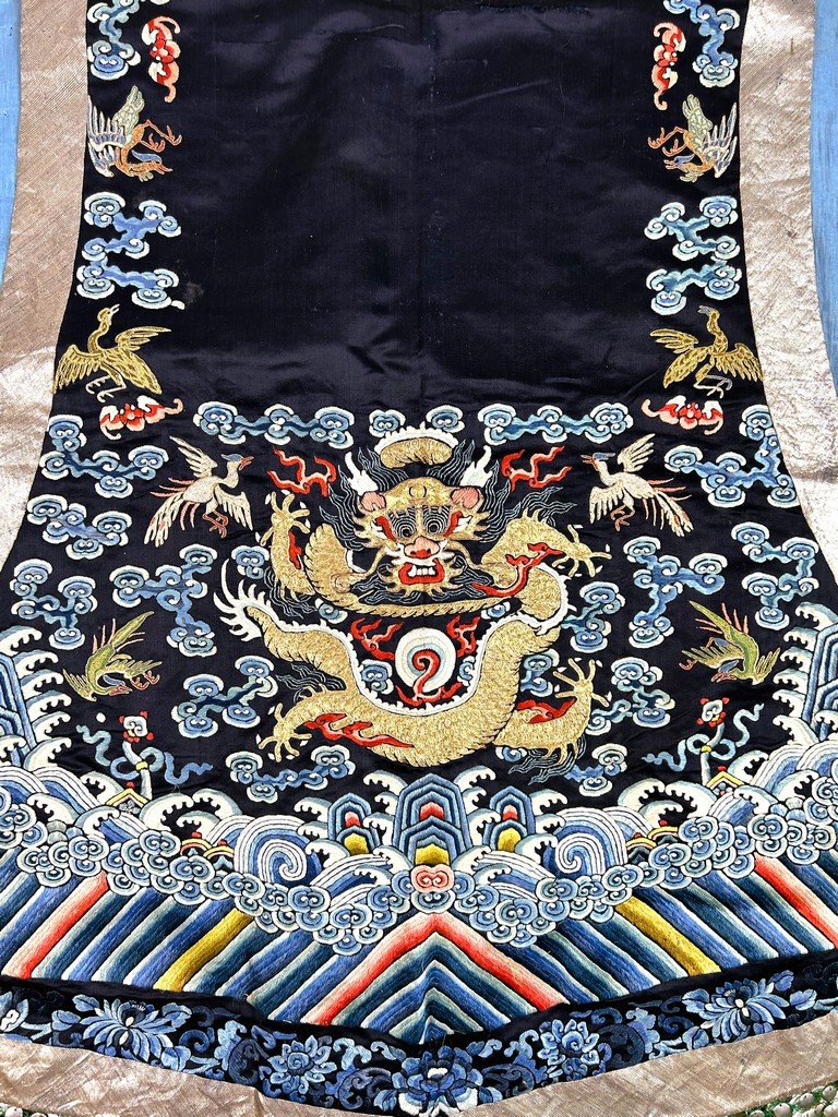 Xia Pei ou veste de cérémonie brodée - Chine dynastie Qing XIXe siècle-photo-1