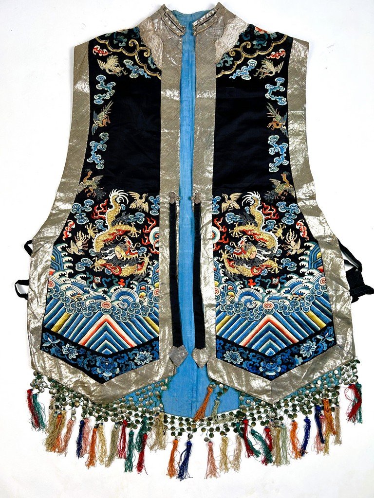 Xia Pei ou veste de cérémonie brodée - Chine dynastie Qing XIXe siècle
